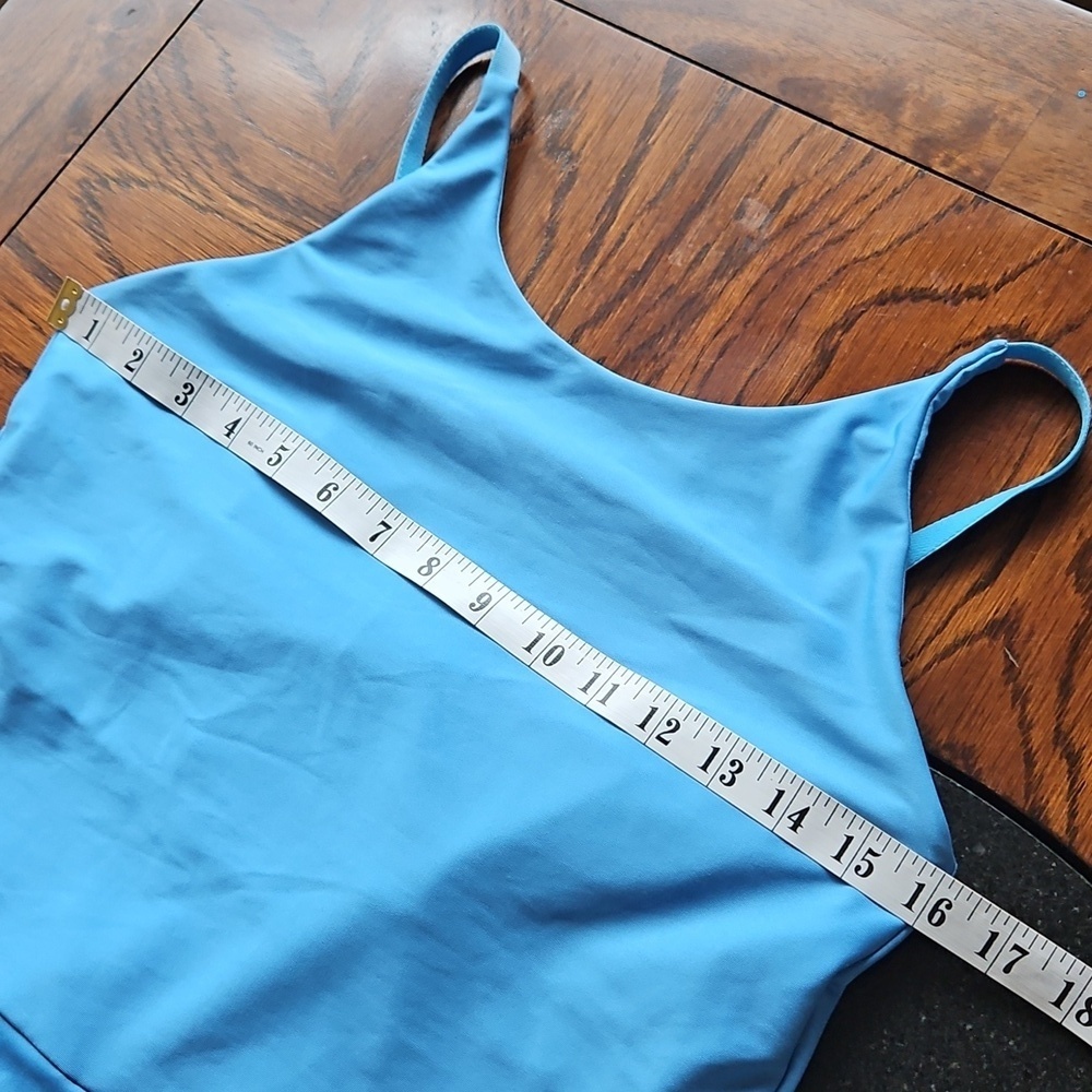 Calvin Klein Blue Performance Stretch Built In Shorts Dress L - Picture 13 of 16